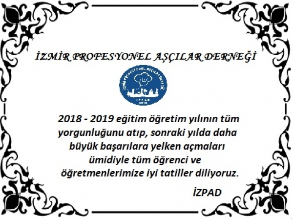 TÜM ÖĞRENCİ VE ÖĞRETMENLERİMİZE İYİ TATİLLER DİLERİZ